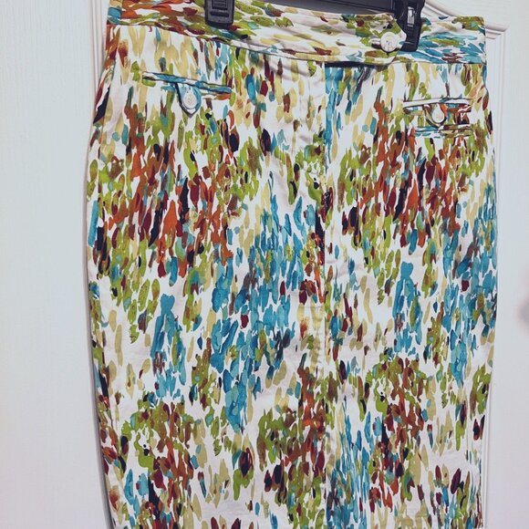 DFA New York-Pencil Skirt-Size 10-Spring/Summer Colors-Green, Tan,White,Blue-Fun - Picture 6 of 12